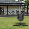 hangstoel met frame |Zwart