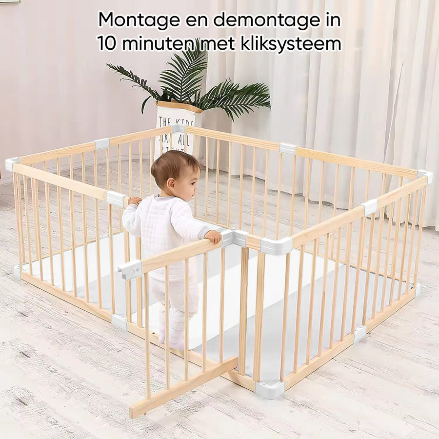 grondbox baby met 4 cm dikke speelmat