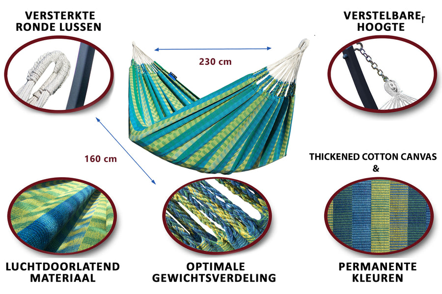 Hangmat met standaard 2 Persoons