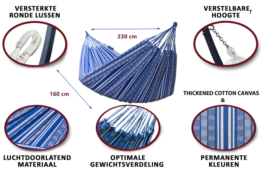 Hangmat met standaard 2 Persoons