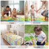 OPVOUWBARE Baby Speelmat - DUBBELZIJDIG Speelkleed incl. opbergtas - 180x200x1cm - Jungle/Boat