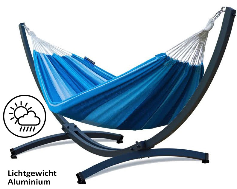 Hangmat met standaard  - Prime & Singa - Blauw