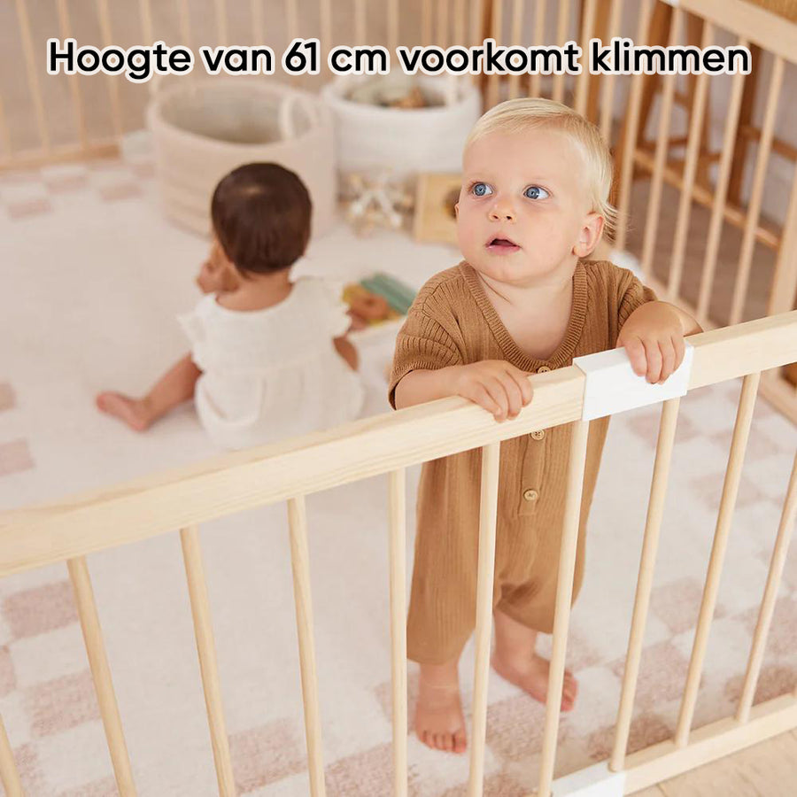 Grondbox baby, speelbox, kinderbox met hoogte van 61 cm voorkomt klimmen
