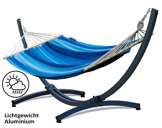 Hangmat met standaard  - Prime & Acadia - Blauw
