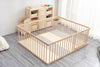 Grondbox baby, speelbox, kinderbox in slaapkamer met speelmat.