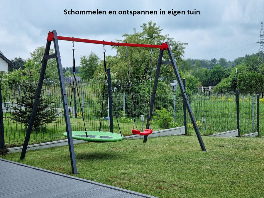 Schommelset - Schommelframe incl. 2x Schommelplank & Nestschommel