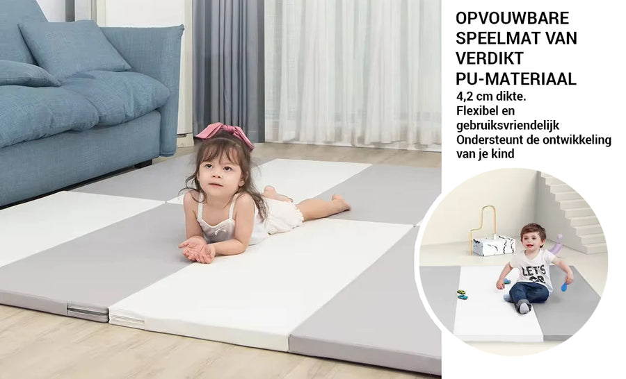 Ontdek de Luxe Speelmat Baby – EXTRA DIK 4cm - Speelmat Foam 140x200cm- Veiligheid & Comfort in Één – Anti-slip