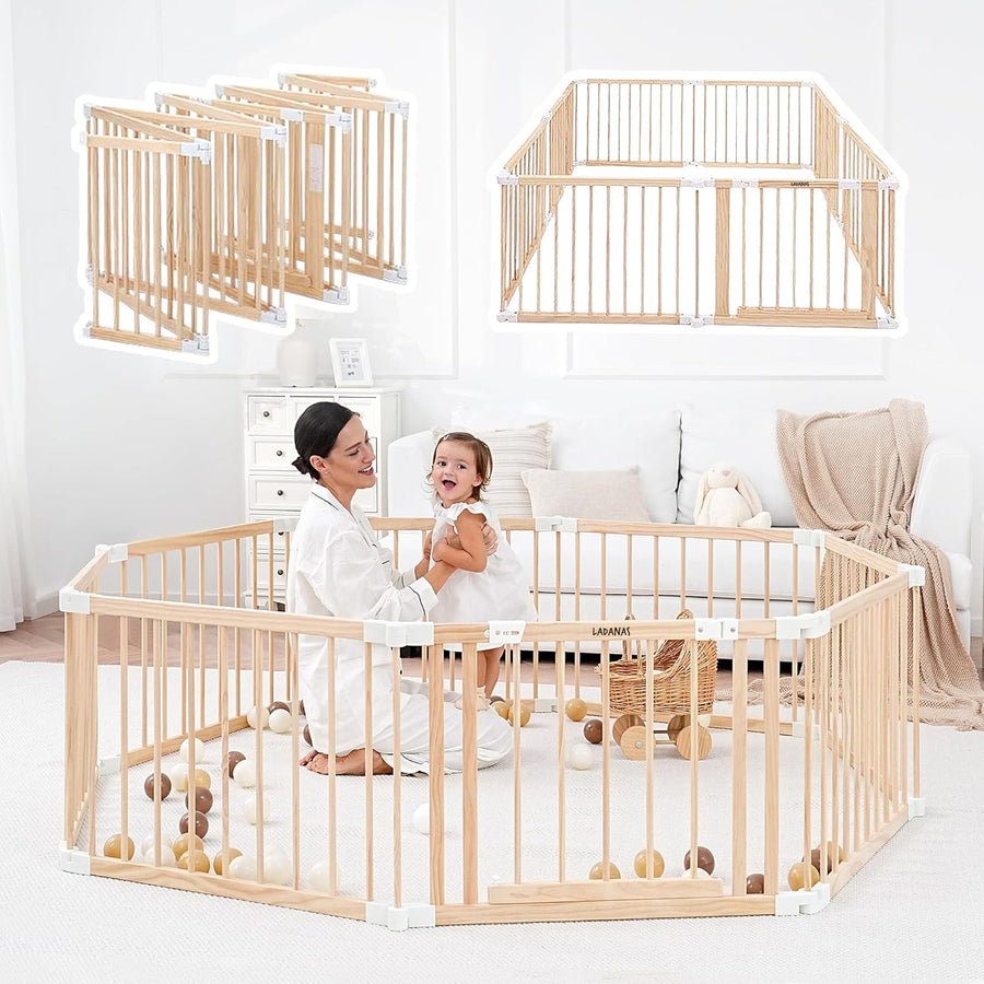 Grote grondbox inklapbaar hout 172×172 cm