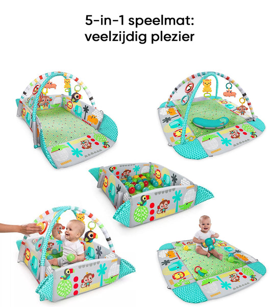 Babygym Speelmat met Boog - 5 in 1 -Jungle