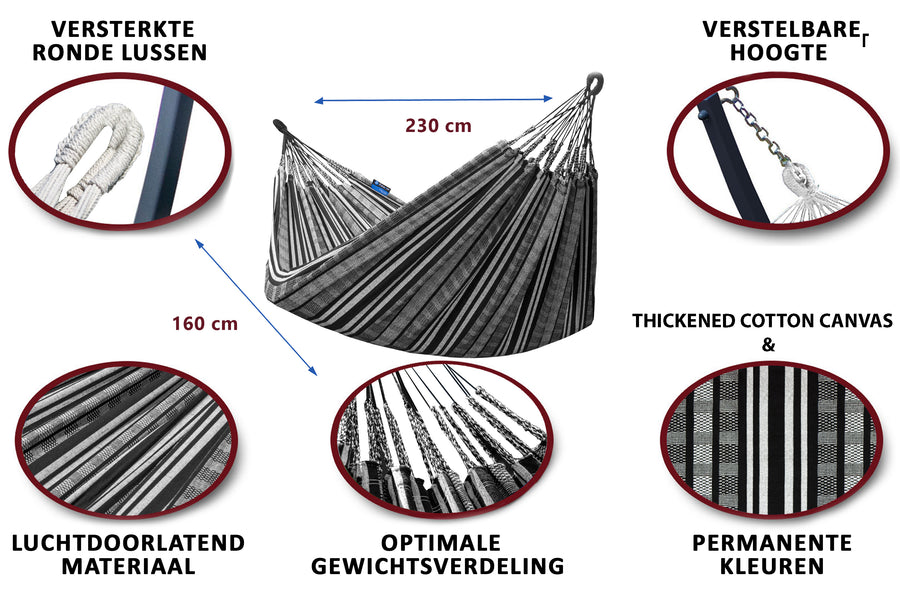 Hangmat met standaard 2 Persoons