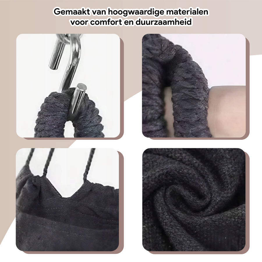 hangstoel met frame |Zwart