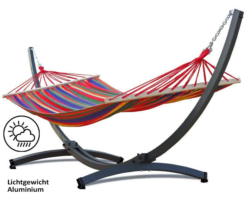 Hangmat met standaard  - Prime & Acadia - Rood