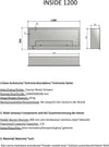 "Instructie voor sfeerhaard bio-ethanol Infire Inside 1200, stijlvol en gebruiksvriendelijk." 