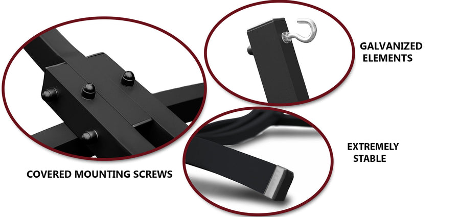 Hangmat met standaard  - Grande & Merida - Grijs Hangmatset Potenza®   